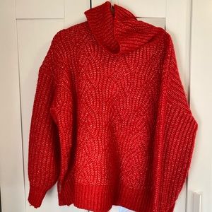 Red Chunky Sweater
